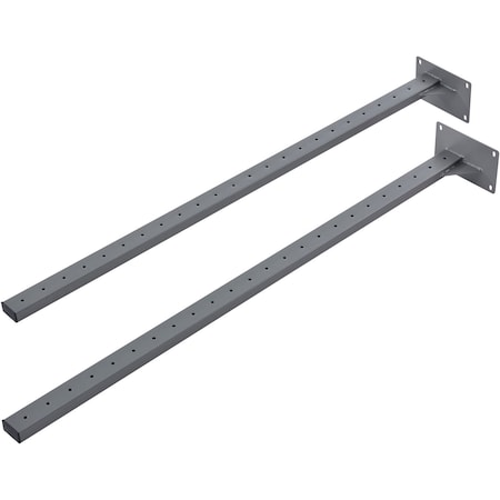 Global Industrial Steel Uprights, Gray, 2PK 606940GY